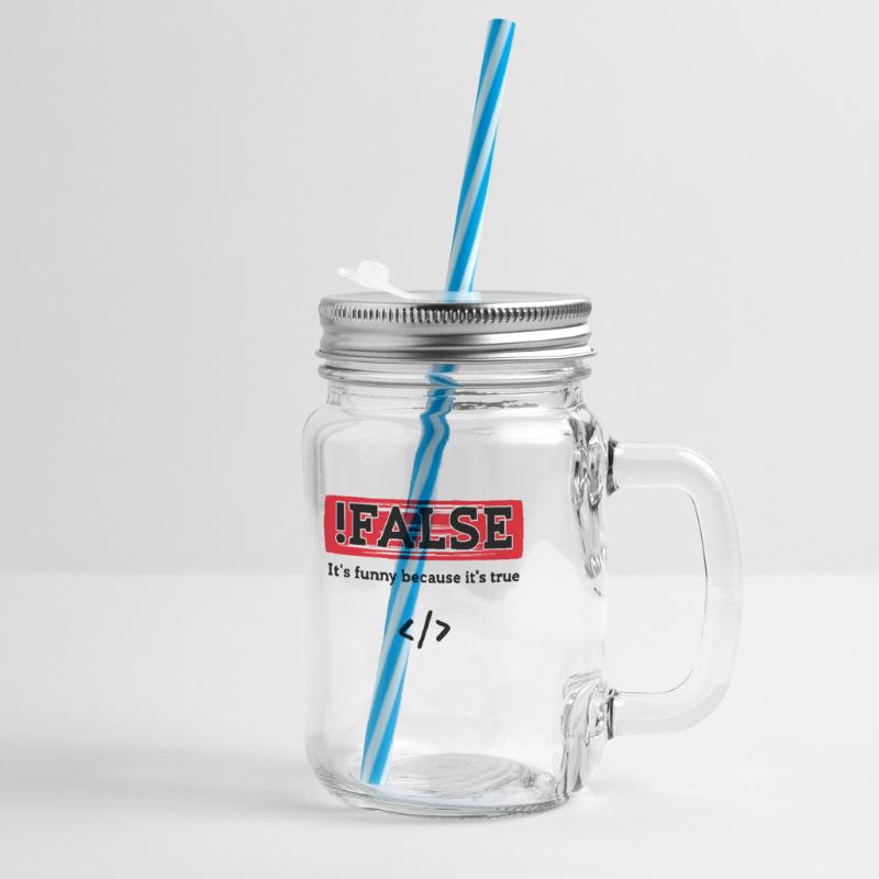 Code Debug Programmierer Developer Lustige Sprüche Henkelglas mit Schraubdeckel