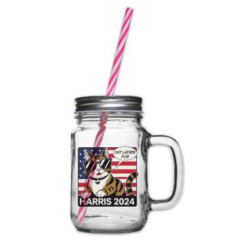 Cat Ladies Pour Harris 2024 États-Unis Amérique - Bocal à boisson - transparent - Droite