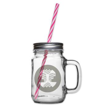 Zirkuläre-Innenausführung - Henkelglas mit Schraubdeckel - Klar - Rechts