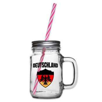 Deutschland - Henkelglas mit Schraubdeckel - Klar - Rechts