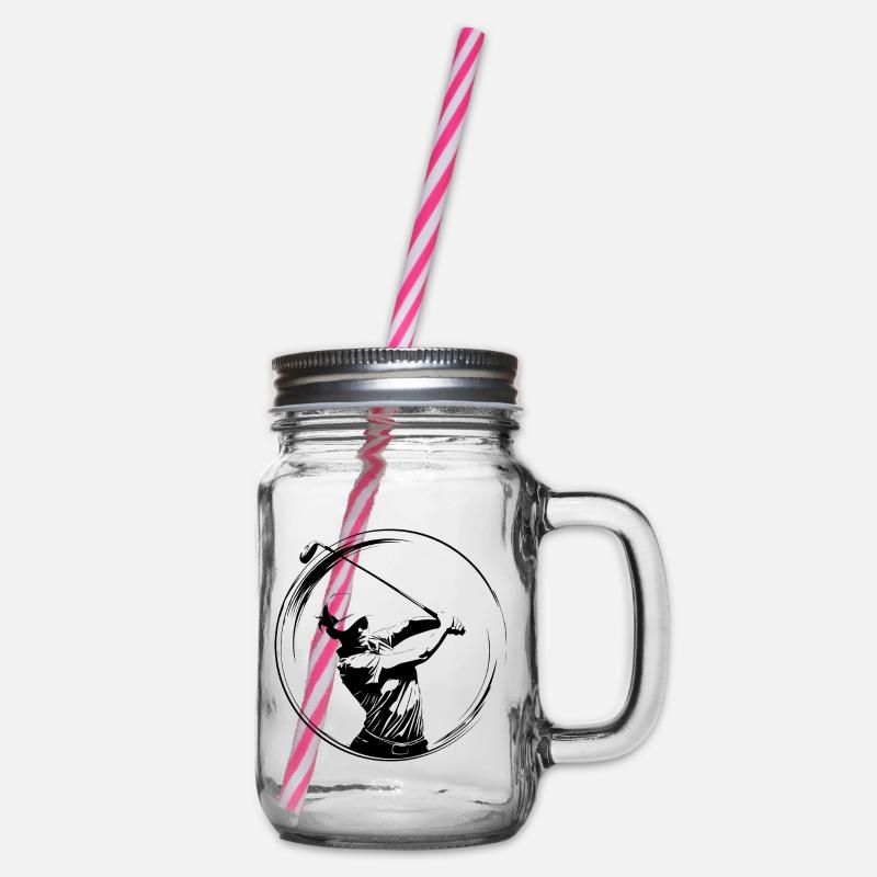 Silhouette Golfeuse Femme - Bocal à boisson - transparent