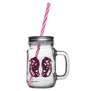 Norse Symbol - Glass jar with handle and screw cap - clear - Right