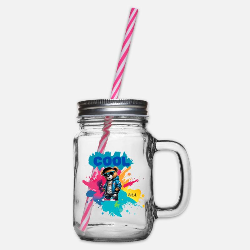 Nounours COOL - Bocal à boisson - transparent