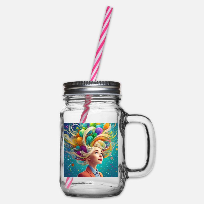 L’imagination, c’est le pouvoir - Bocal à boisson - transparent