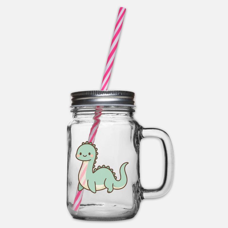 Monstre du Loch Ness pastel mignon - Bocal à boisson - transparent