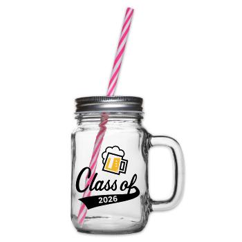 Promotion 2026 (Promotion diplômée / Bière / 2C POS) - Bocal à boisson - transparent - Droite