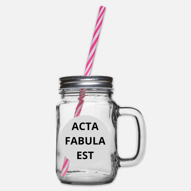 Acta Fabula Est - Bocal à boisson - transparent