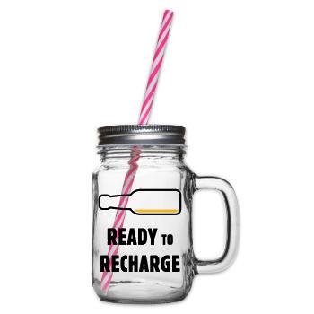 Ready To Recharge (Beer / Beer / POS 2C) - Glass jar with handle and screw cap - clear - Right
