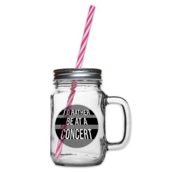 Je préférerais être à un concert Lustig Musik Konzert - Bocal à boisson - transparent - Droite
