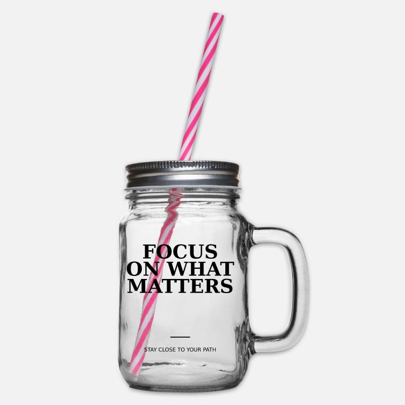 Focus On What Matters - Bocal à boisson - transparent