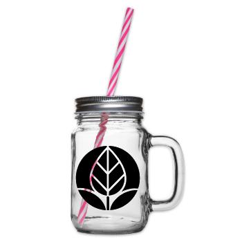 Gardener Plants Logo Horticulture - Glass jar with handle and screw cap - clear - Right