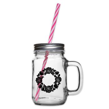 Rosenkranz - Henkelglas mit Schraubdeckel - Klar - Rechts