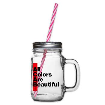 ACAB: ALL COLORS ARE BEAUTIFUL. FÜR OFFENHEIT - Henkelglas mit Schraubdeckel - Klar - Rechts