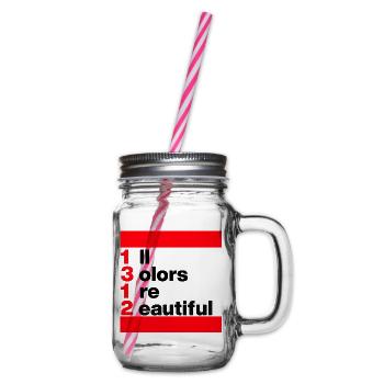 ACAB: ALL COLORS ARE BEAUTIFUL. FÜR OFFENHEIT - Henkelglas mit Schraubdeckel - Klar - Rechts