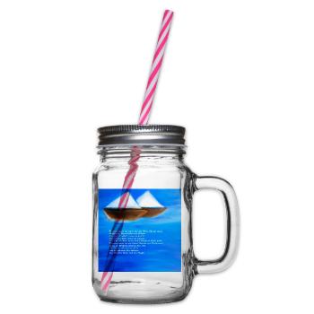 Freundschaft - Henkelglas mit Schraubdeckel - Klar - Rechts