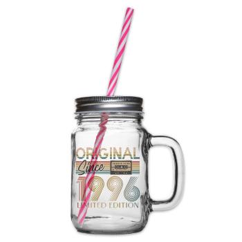 30. Geburtstag, 30 Jahre - Henkelglas mit Schraubdeckel - Klar - Rechts