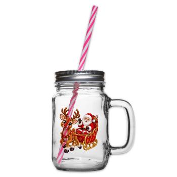 Weihnachtsmann - Henkelglas mit Schraubdeckel - Klar - Rechts