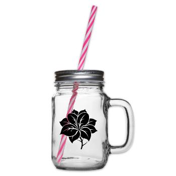 Puakenikeni-Blüte - Henkelglas mit Schraubdeckel - Klar - Rechts