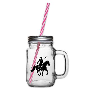 Lance Knight - Henkelglas mit Schraubdeckel - Klar - Rechts
