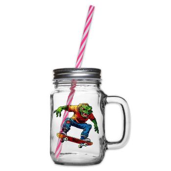 Skater Monster - Henkelglas mit Schraubdeckel - Klar - Rechts