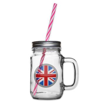 Flagge Großbritanniens - Henkelglas mit Schraubdeckel - Klar - Rechts