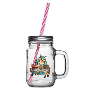 Retro Koch Drachenmeister - Henkelglas mit Schraubdeckel - Klar - Rechts