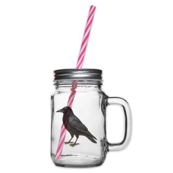 Black Crow - Henkelglas mit Schraubdeckel - Klar - Rechts