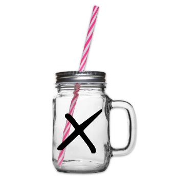 Croix élégante - Bocal à boisson - transparent - Droite