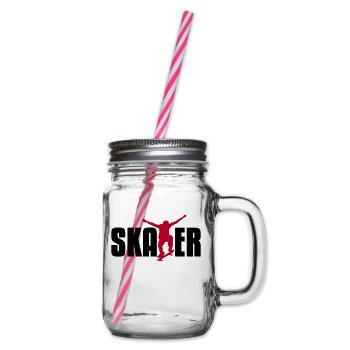 skater - Bocal à boisson - transparent - Droite