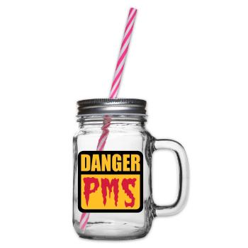 Danger PMS - Henkelglas mit Schraubdeckel - Klar - Rechts