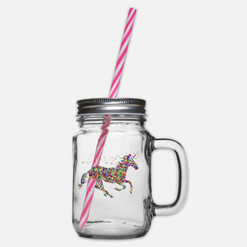 licorne - Bocal à boisson - transparent