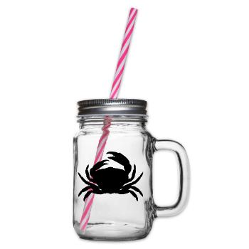 cancer - Glass jar with handle and screw cap - clear - Right