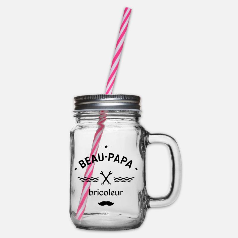 Beau papa bricoleur - Bocal à boisson - transparent