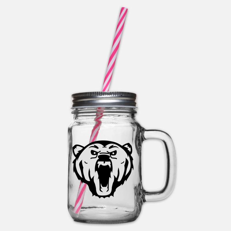 bear ours polaire - Bocal à boisson - transparent
