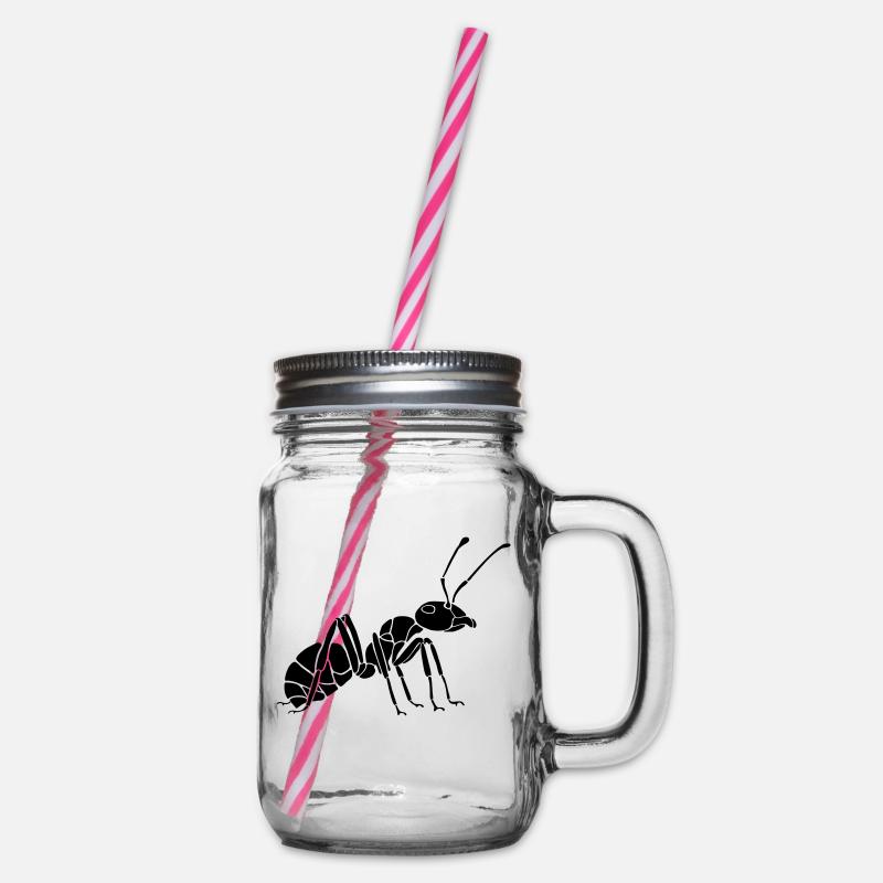 Ant - Henkelglas mit Schraubdeckel - Klar