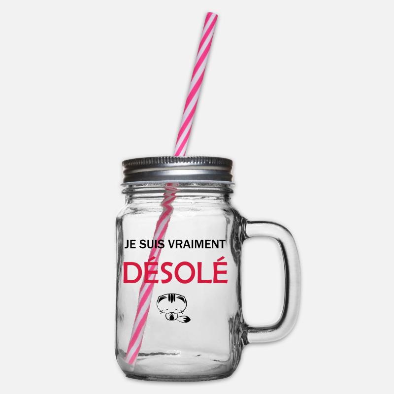 Je suis vraiment Désolé Je suis Désolé - Bocal à boisson - transparent