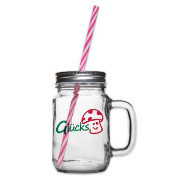 Glückspilz - Henkelglas mit Schraubdeckel - Klar - Rechts