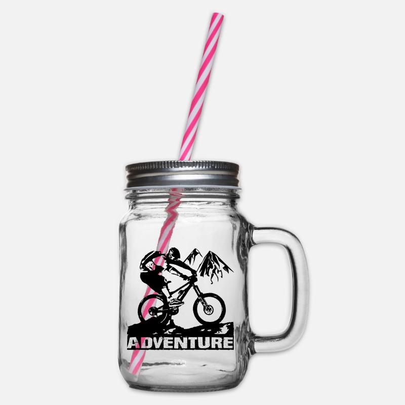 MTB - Henkelglas mit Schraubdeckel - Klar