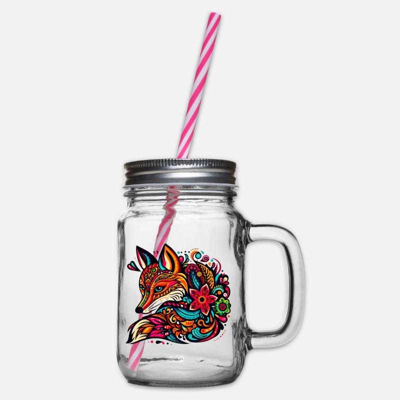 Fuchs - Henkelglas mit Schraubdeckel - Klar