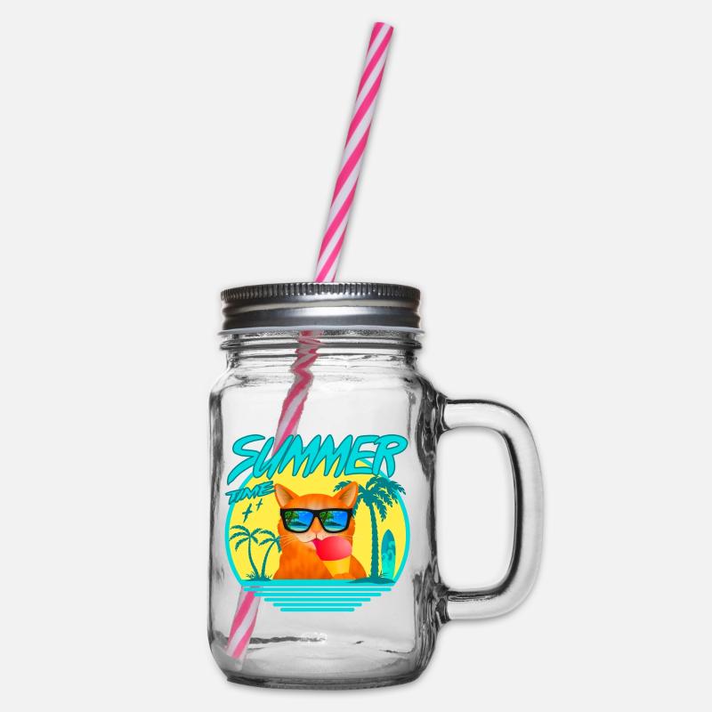 SUMMERCAT AVEC GLACE - Bocal à boisson - transparent