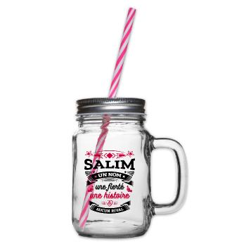 SALIM UN NOM UNE FIERTÉ AUCUN RIVAL - Bocal à boisson - transparent - Droite
