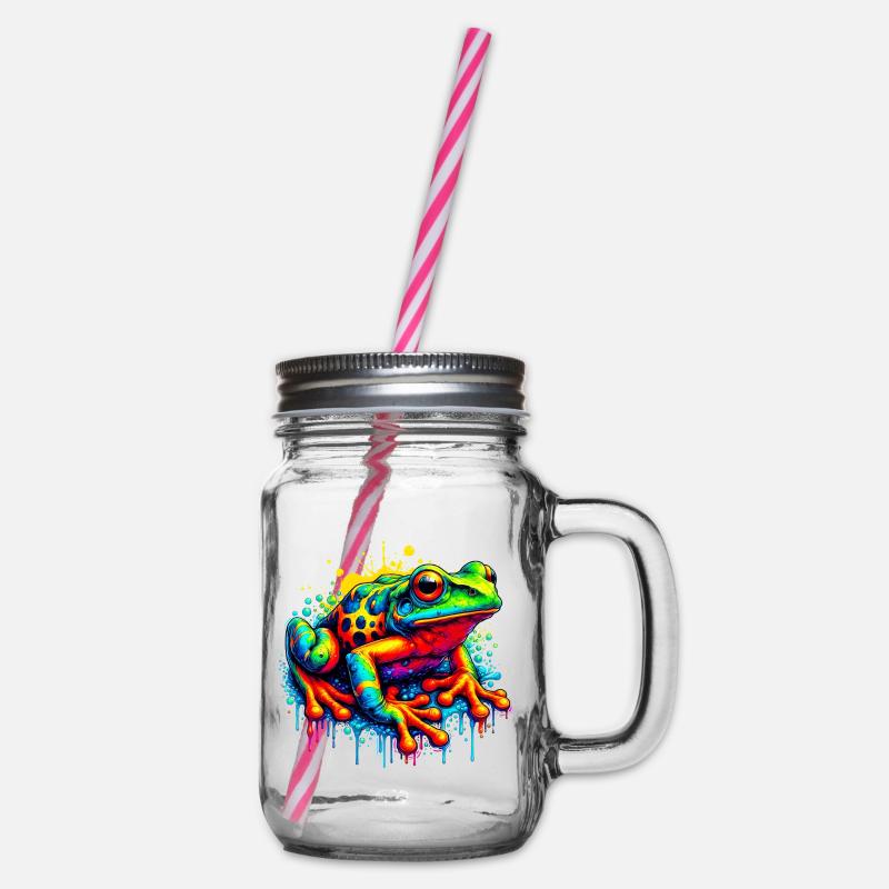 Grenouille - Bocal à boisson - transparent