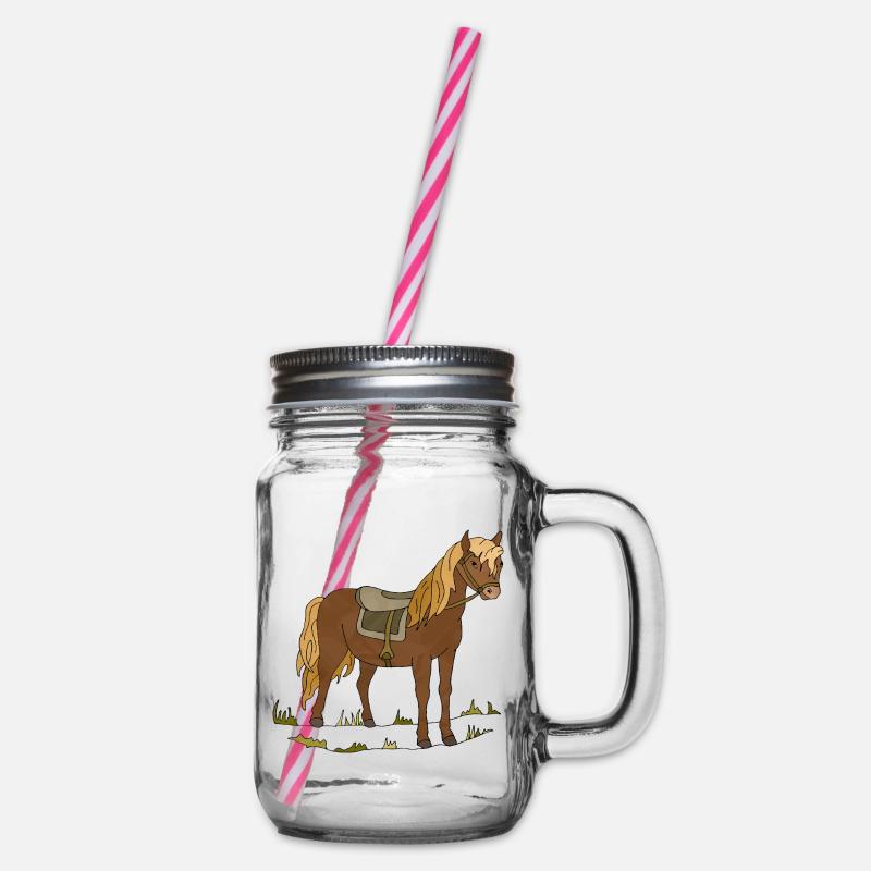 Cheval - Bocal à boisson - transparent