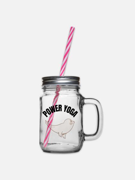 Power Yoga Seal - Bocal à boisson - transparent