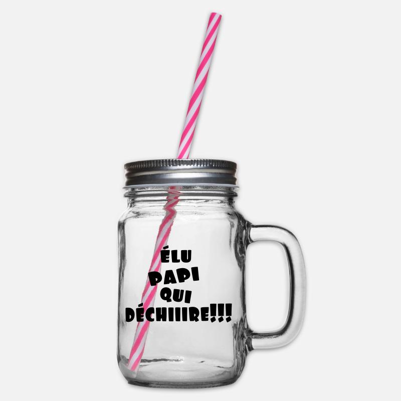 elu papi qui dechiire - Bocal à boisson - transparent