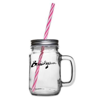 Bräutigam - Henkelglas mit Schraubdeckel - Klar - Rechts