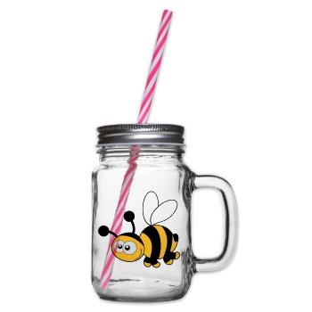 Bee - Bee - Honey - Glass jar with handle and screw cap - clear - Right