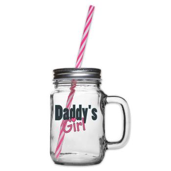 daddy's girl - Glass jar with handle and screw cap - clear - Right