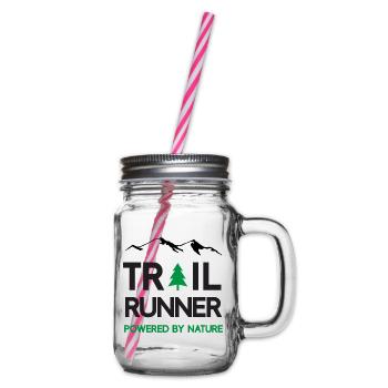 Trail Runner - Powered by Nature - Glass jar with handle and screw cap - clear - Right