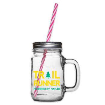 Trail Runner - Powered by Nature - Henkelglas mit Schraubdeckel - Klar - Rechts